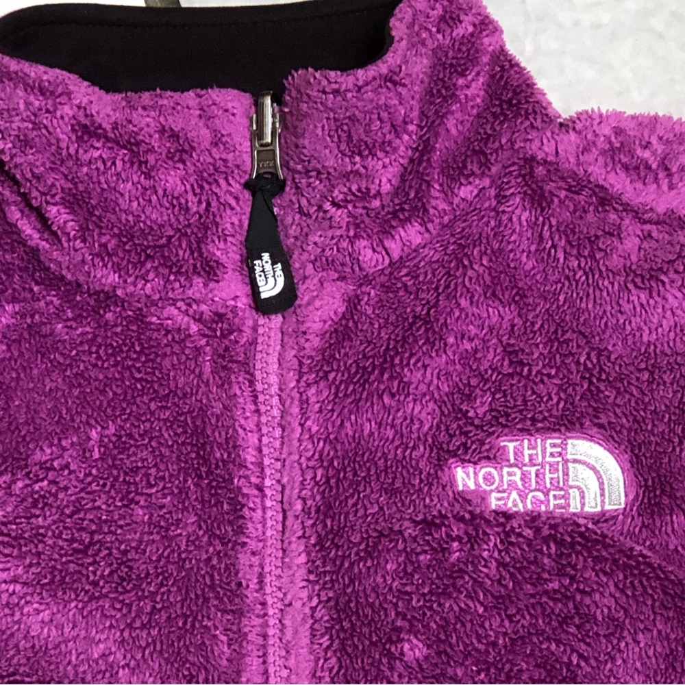 The North Face Purple Fuzzy Full-Zip Sherpa Jacket